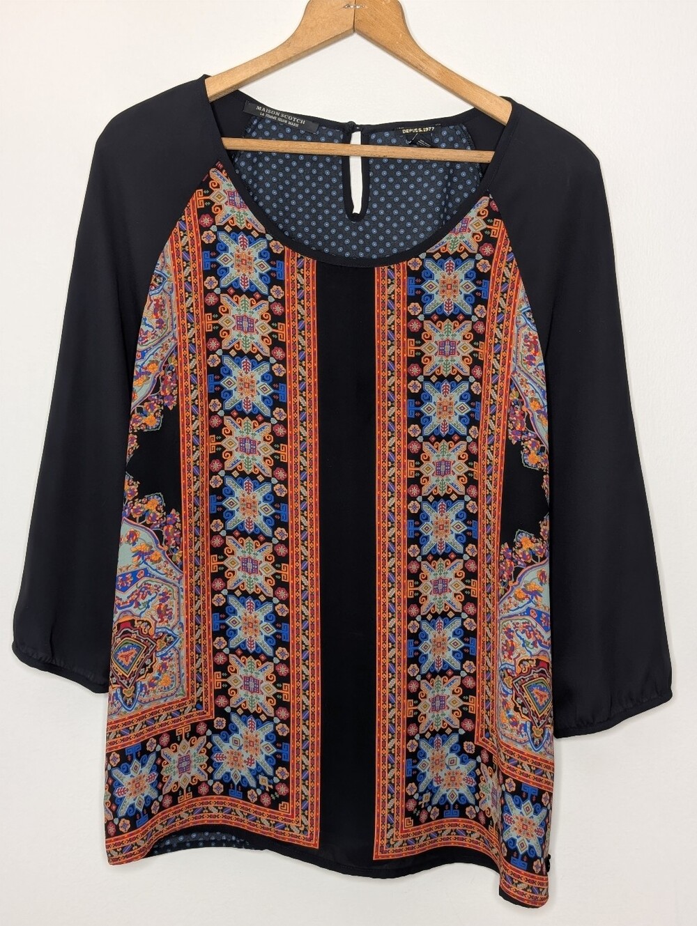 Scotch & Soda Maison Scotch Boho Tunic Blouse Women's Size Large